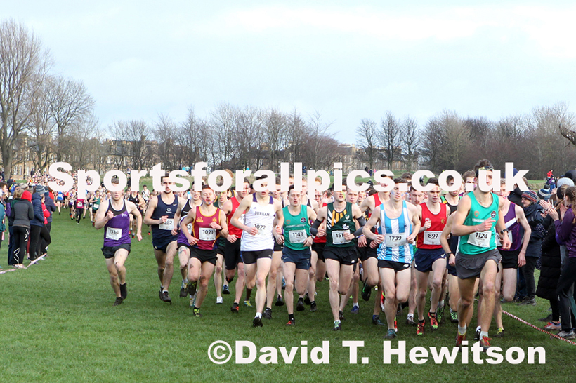 Mens long race  2020 BUCS Cross Country Champs., Edinburgh.  Photo: David T. Hewitson/Sports for All Pics